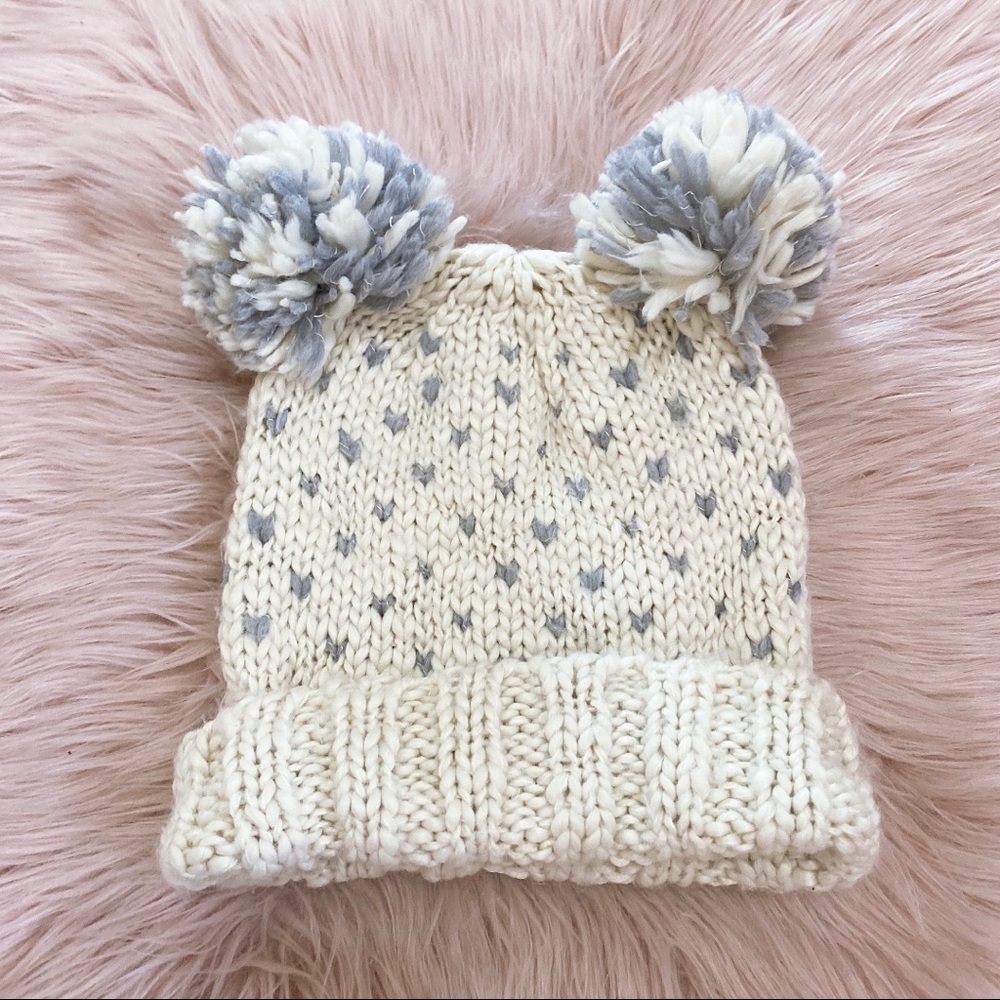 Urban Outfitters Double PomPom Hat